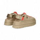 Sandalia Plataforma Acordonado Cuero  UGG