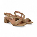 Sandalia Tira Empeine Camel  BIBI LOU