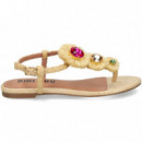 Esclava Piedras Rafia Beige  BIBI LOU