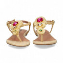 Esclava Piedras Rafia Beige  BIBI LOU