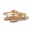 Esclava Piedras Rafia Beige  BIBI LOU