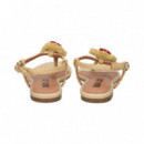 Esclava Piedras Rafia Beige  BIBI LOU