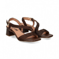 Sandalia Tira Empeine Marron  BIBI LOU