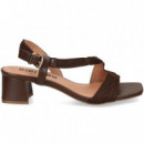 Sandalia Tira Empeine Marron  BIBI LOU