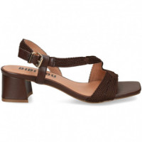 Sandalia Tira Empeine Marron  BIBI LOU