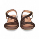 Sandalia Tira Empeine Marron  BIBI LOU