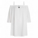 KARL LAGERFELD - Karl Dna Off Shoulder Dress - 100 - A1W46029/100