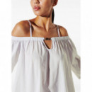 KARL LAGERFELD - Karl Dna Off Shoulder Dress - 100 - A1W46029/100