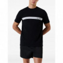 KARL LAGERFELD - elongated logo graphic tee - 999 - A3M46001/999