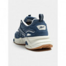 Playeras REEBOK Hombre Azul Blanco