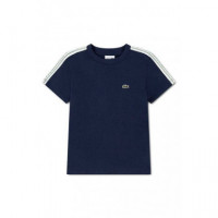 Lcb LACOSTE Taping Tee Marine