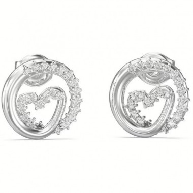 Pendientes Iconique Plateados  GUESS