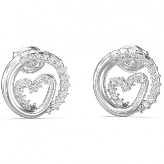 Pendientes Iconique Plateados  GUESS