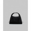 Bolsos Bolso TOPOLOGIE Tote Cloud Hobo Medium Black Tech Sateen