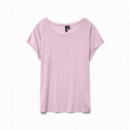 camisetas mujer Camiseta VERO MODA Aware Ava Pink-a-boo