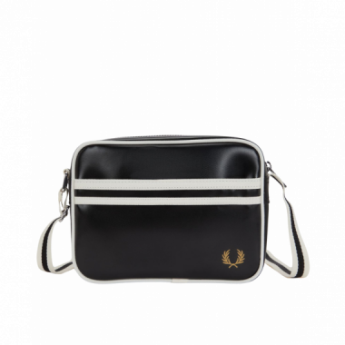 Bolsos Bolso FRED PERRY Mini de Hombro Negro / Crudo