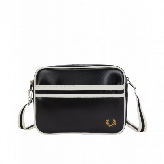 Bolsos Bolso FRED PERRY Mini de Hombro Negro / Crudo