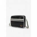 Bolsos Bolso FRED PERRY Mini de Hombro Negro / Crudo