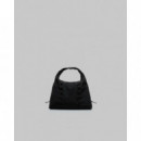 Bolsos Bolso TOPOLOGIE Tote Cloud Hobo Small Black Tech Sateen