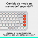 Teclado LOGITECH Pop Icon Keys Wireless Rose/white