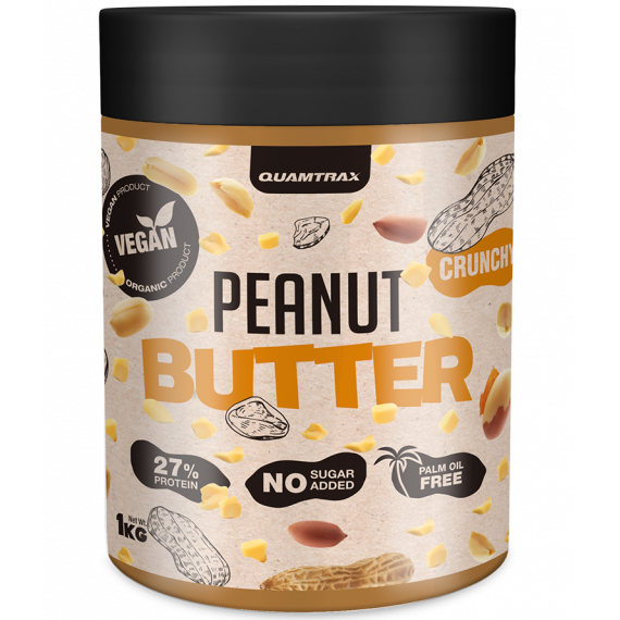 Crema de Cacahuete "crunchy" Quamtrax- 1KG  QUAMTRAX