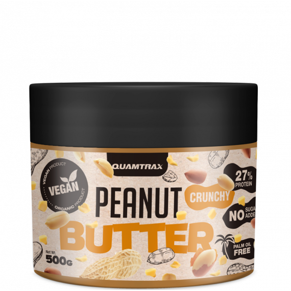 Crema de Cacahuete "crunchy" Quamtrax- 500GR  QUAMTRAX