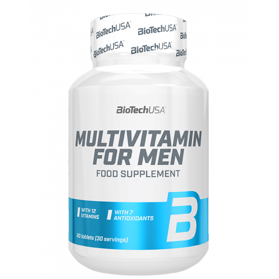 Multivitamin For Men Biotechusa - 60 Tabs  BIOTECH USA