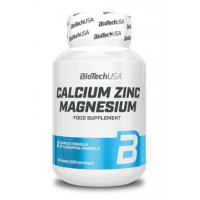 Calcio Zinc Magnesio Biotechusa - 100 Tabs  BIOTECH USA