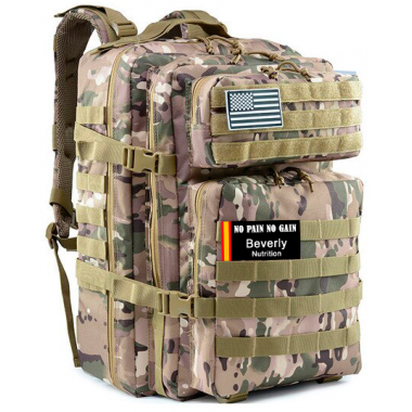 Mochila Tactica No Pain No Gain - Militar 45 L  BEVERLY