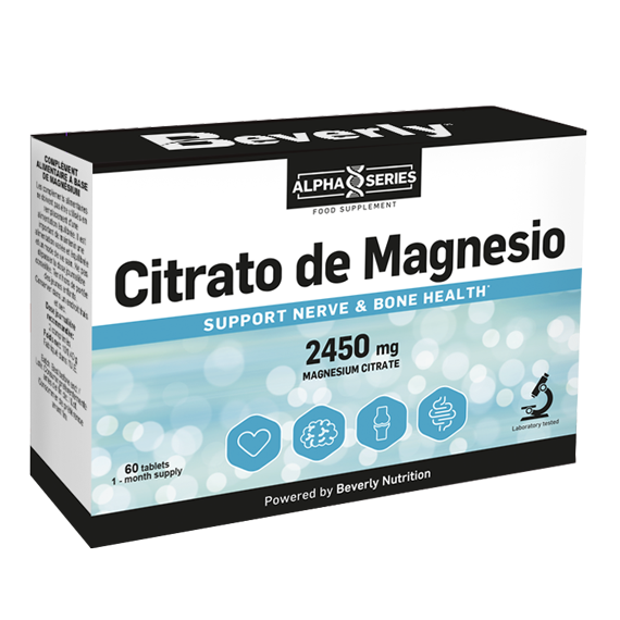 Citrato de Magnesio 2450 Mg BEVERLY - 60 Tabs