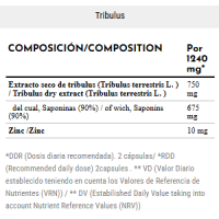 Tribulus + Zinc ZOOMAD LABS - 60 Caps