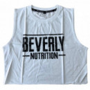 Camiseta Top Crop Blanco BEVERLY Team Oficial - Mujer