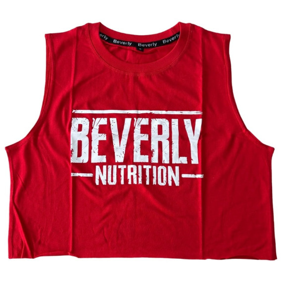 Camiseta Top Crop Rojo BEVERLY Team Oficial - Mujer