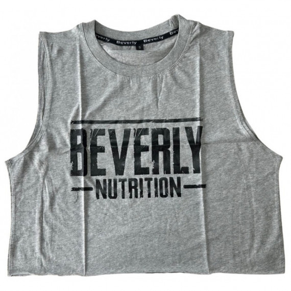 Camiseta Top Crop Gris BEVERLY Team Oficial - Mujer