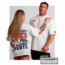Oversized T-shirt Athlete In Progress White - Big  BIG SUPPLEMENTS
