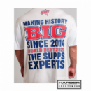 Oversized T-shirt Athlete In Progress White - Big  BIG SUPPLEMENTS