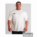 Oversized T-shirt Athlete In Progress White - Big  BIG SUPPLEMENTS