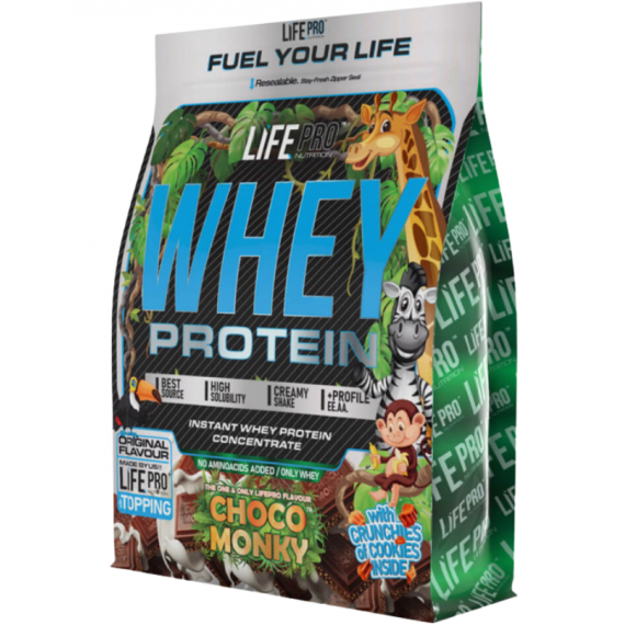 Whey Protein Choco Monky Bag Edition LIFE PRO - 1 Kg