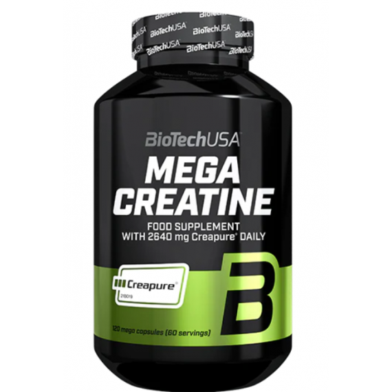 Mega Creatine Creapure Biotechusa - 120 Caps  BIOTECH USA