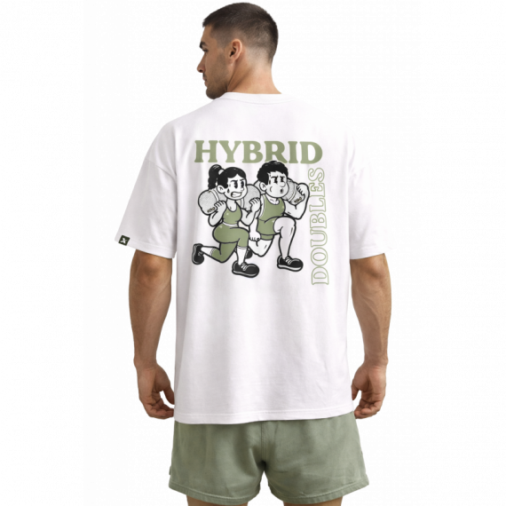 Camiseta Hybrid Doubles Quamtrax - Oversize  BIG SUPPLEMENTS