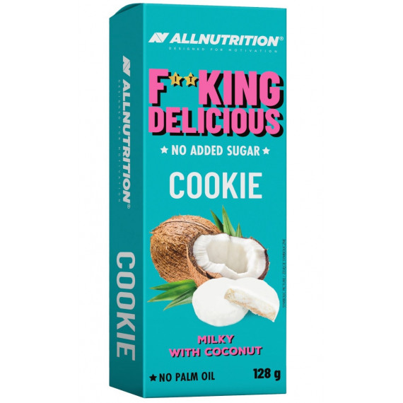 Cookies F**king Delicious ALL NUTRITION Milky With Coconut - 128 Gr