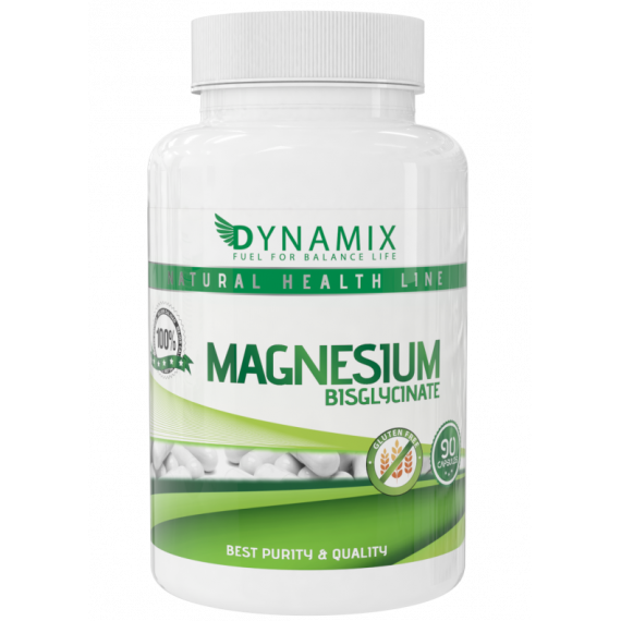 Magnesio Bisglicinato Alta Absorcion - Gluten Free DYNAMIX - 90 Tabs