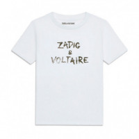 Camiseta Estampada X60628 Kids  ZADIG & VOLTAIRE