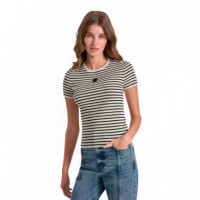 Camiseta Crew Neck Striped  DKNY