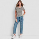 CAMISETA CREW NECK STRIPED