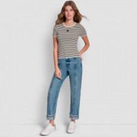 Camiseta Crew Neck Striped  DKNY