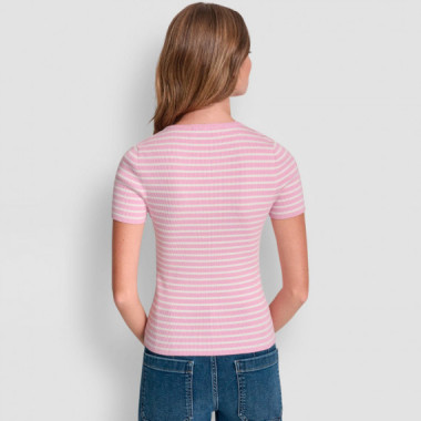 CAMISETA CREW NECK STRIPED