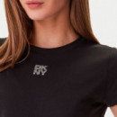 CAMISETA RHINESTONE LOGO BABY