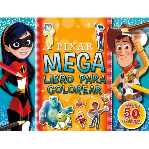 PIXAR. MEGALIBRO PARA COLOREAR