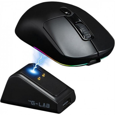 RATON GAMING THE G-LAB KULT TITANIUM PRO INALAMBRICO NEGRO